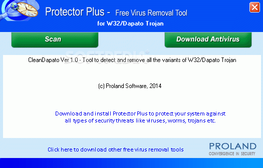 W32/Dapato Virus Removal Tool