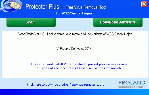 W32/Simda Free Virus Removal Tool