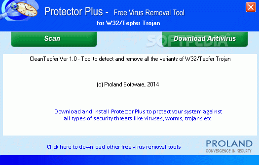 W32/Tepfer Trojan Removal Tool