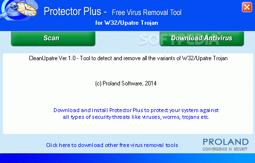 W32/Upatre Virus Removal Tool