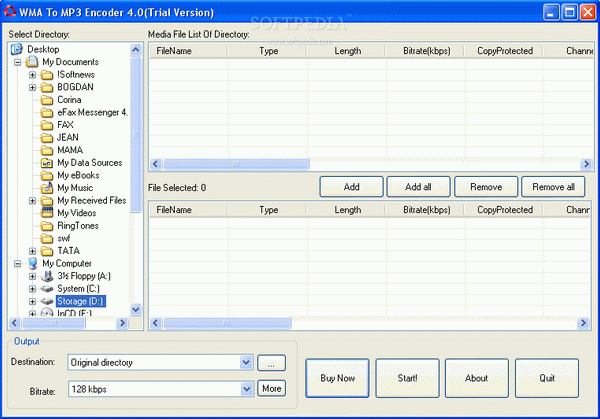 WMA To MP3 Encoder