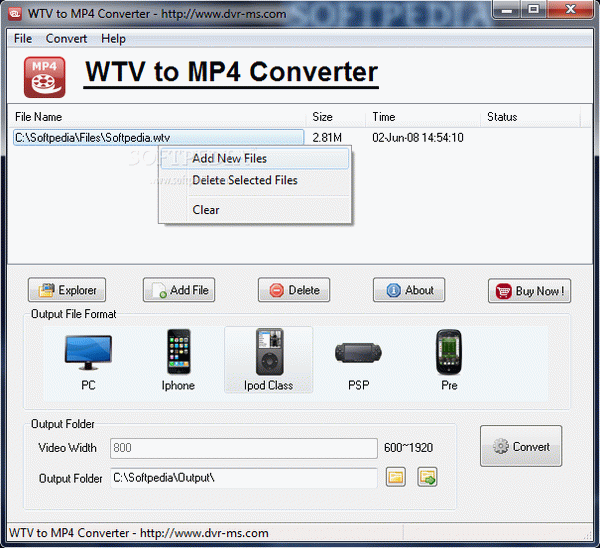 WTV to MP4 Converter