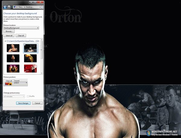 WWE Windows 7 Theme