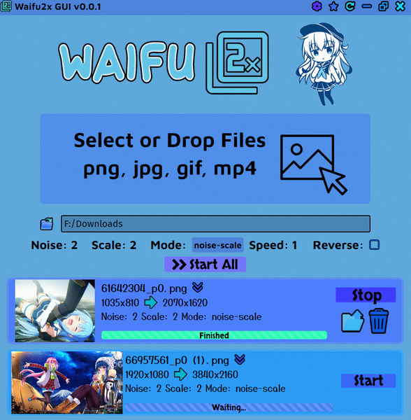 Waifu2x GUI