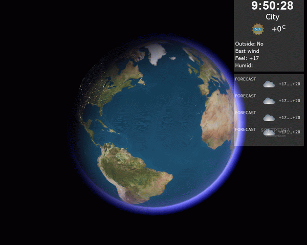 Weather on Earth 3D