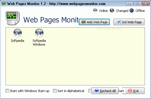 Web Pages Monitor