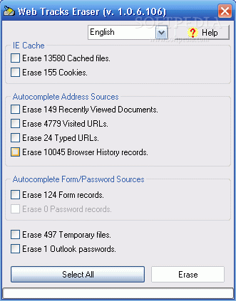 Web Tracks Eraser