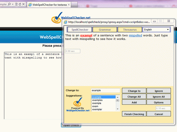 WebSpellChecker.net application