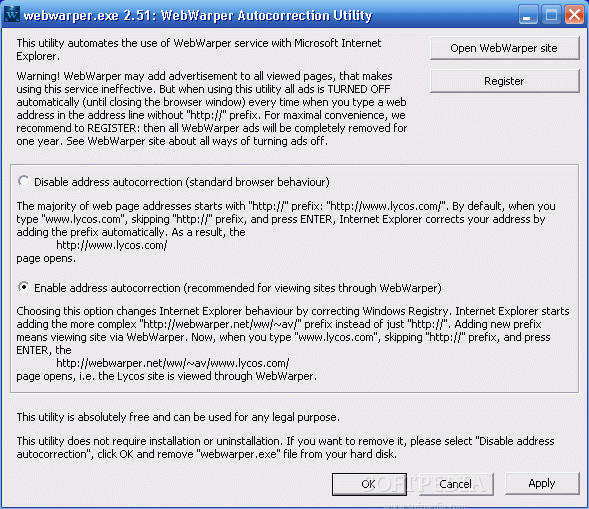 WebWarper: Internet Optimizer