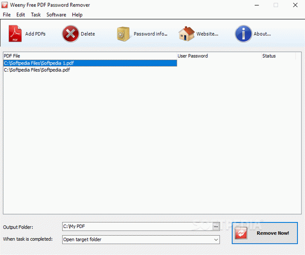 Weeny Free PDF Password Remover