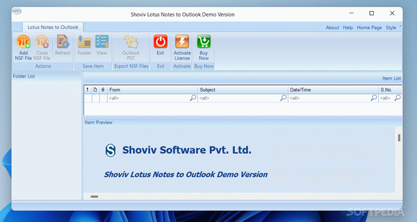 Shoviv NSF to PST Converter Tool