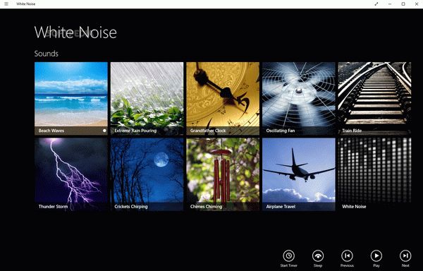 White Noise for Windows 8 and 10