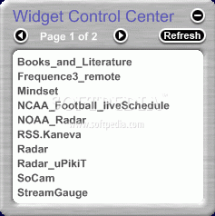 Widget Control Center