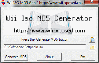 Wii ISO MD5 Generator
