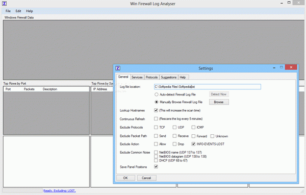 Win Firewall Log Analyser