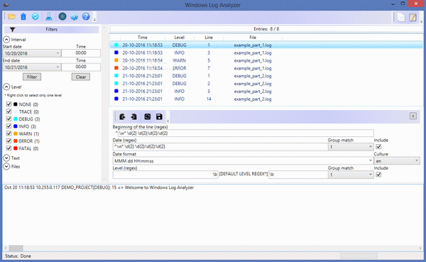 Win Log Analyzer