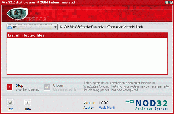 Win32.Zafi.A Cleaner