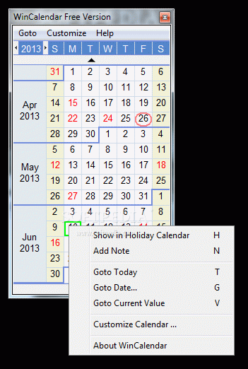 WinCalendar