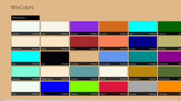 WinColors for Windows 8