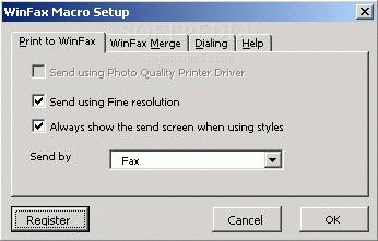 WinFax Macro for Word XP/2000