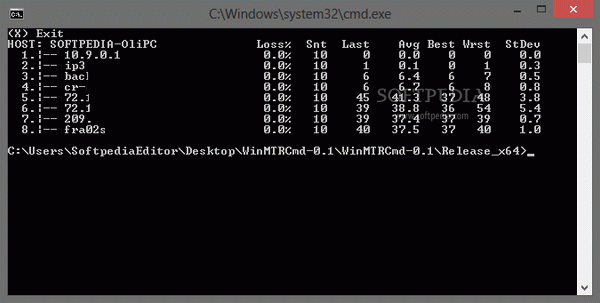 WinMTRCmd