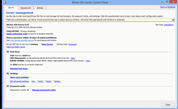 Bitvise SSH Server