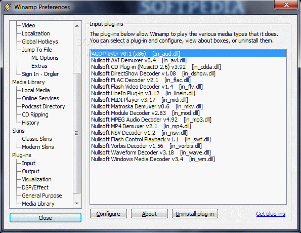 Winamp Aud Plugin