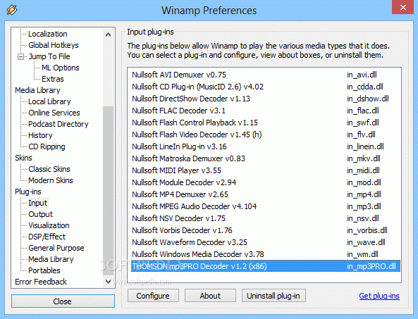 Winamp Mp3Pro Plugin