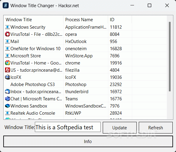 Window Title Changer