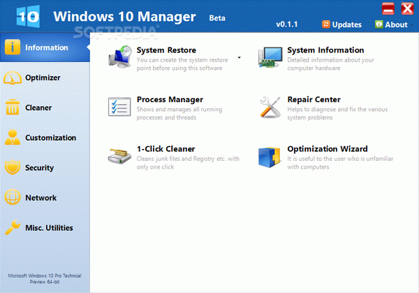 Windows 10 Manager