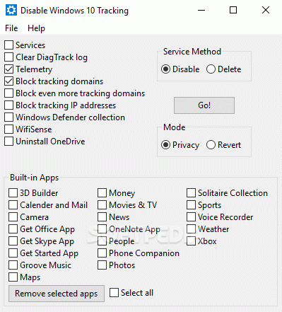 DisableWinTracking - Disable Windows 10 Tracking