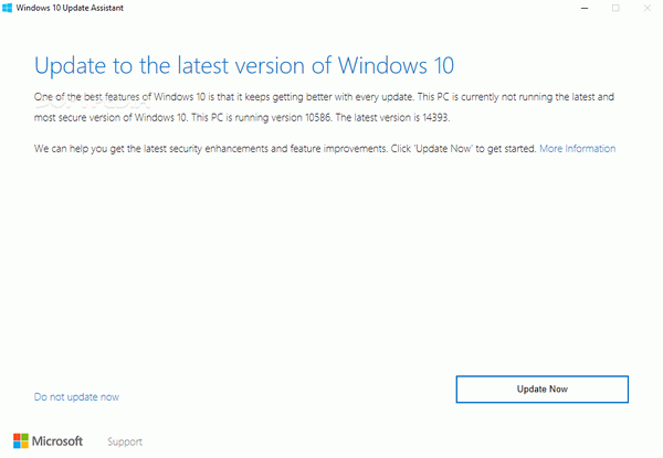 Windows 10 Upgrade Assistant