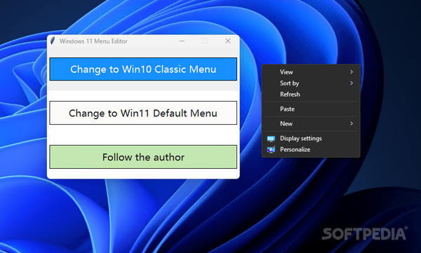 Windows 11 Menu Editor