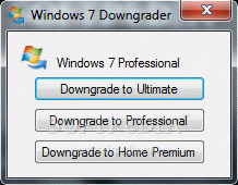 Windows 7 Downgrade