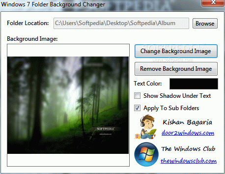 Windows 7 Folder Background Changer