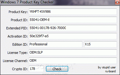 Windows 7 Product Key Checker