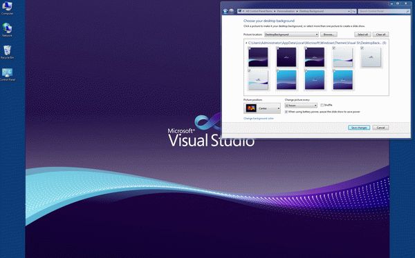 Windows 7 Visual Studio Theme