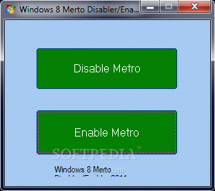 Windows 8 Metro Disabler