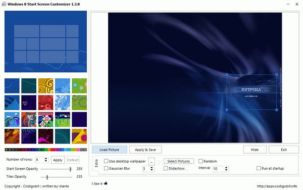 Windows 8 Start Screen Customizer