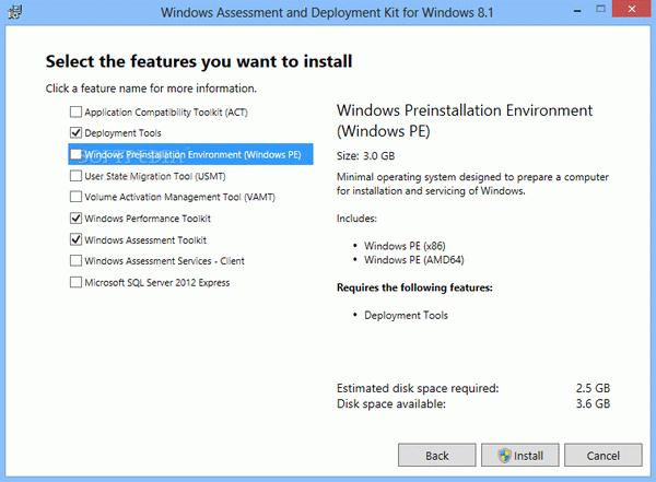 Windows Assessment and Deployment Kit (ADK) for Windows 8.1