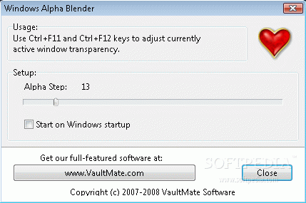 Windows Alpha Blender