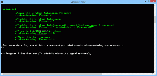 Windows Autologin Password