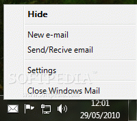 Windows Mail Minimizer