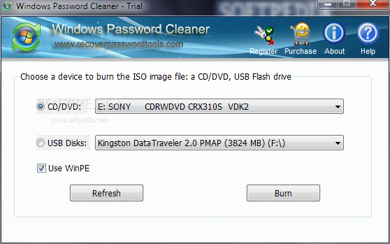 Windows Password Cleaner Professional