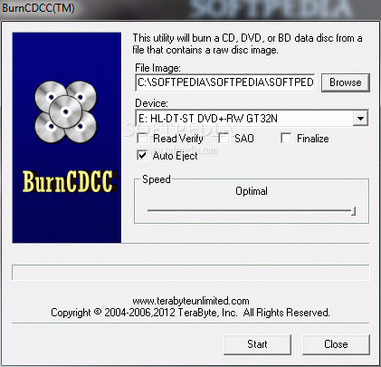 Portable BurnCDCC