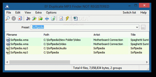 Portable EF Duplicate MP3 Finder