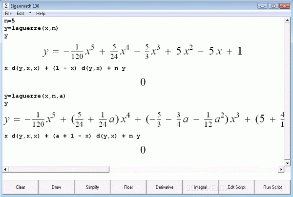 Portable Eigenmath