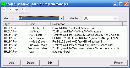 Windows Startup Program Manager