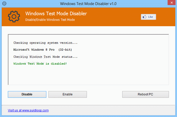 Windows Test Mode Disabler