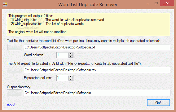Word List Duplicate Remover